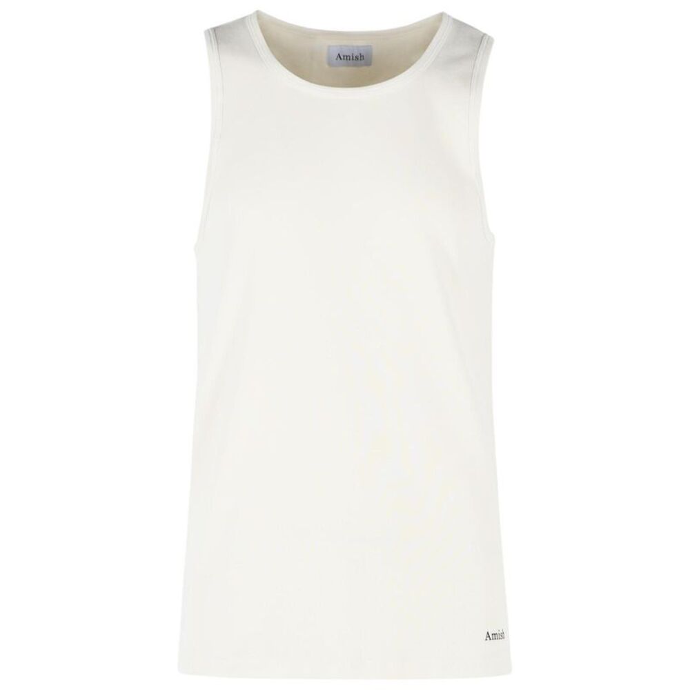 Amish 'Ecru' Cotton Tank Top Men